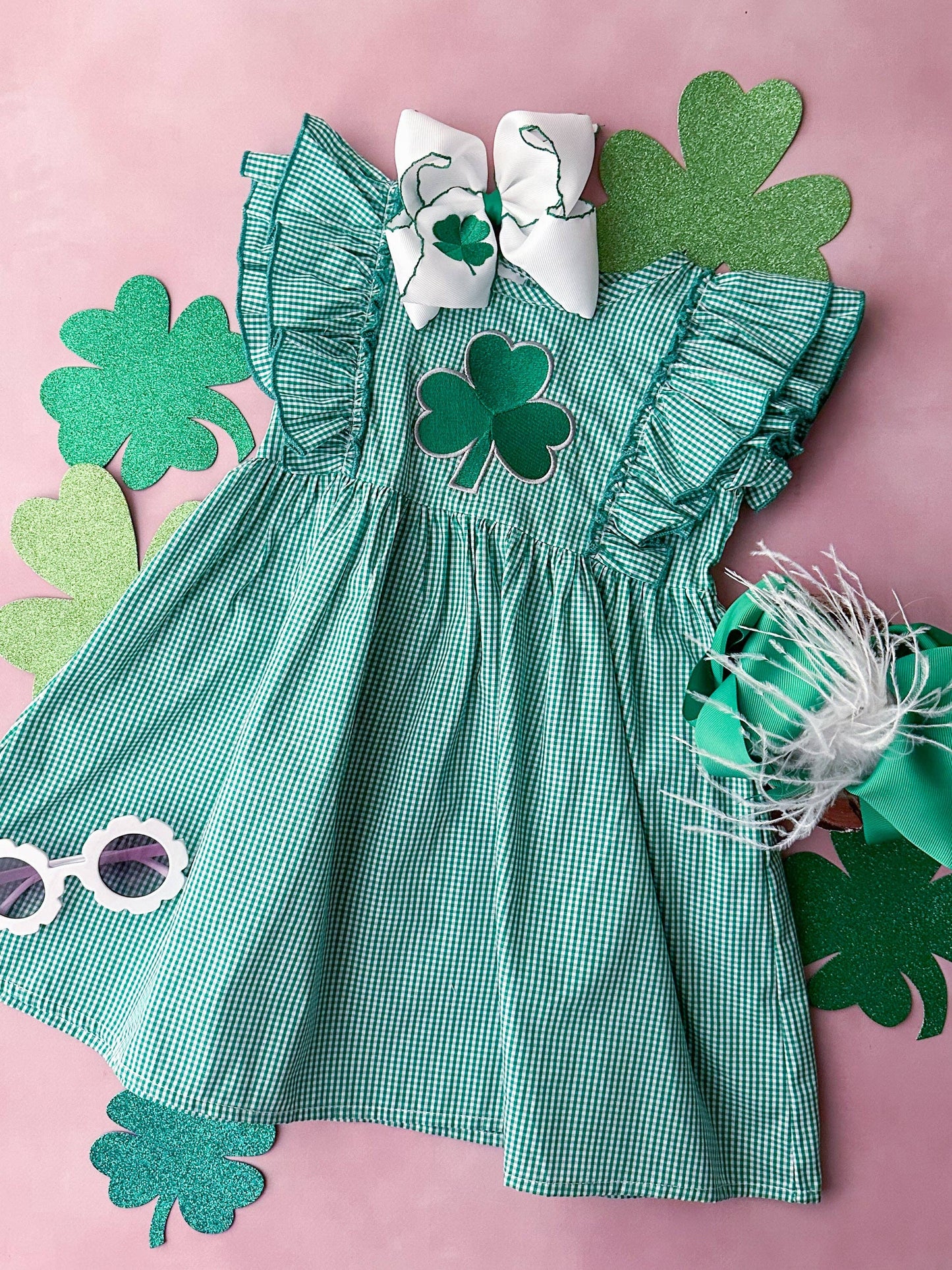 Clover Cutie Gingham Dress