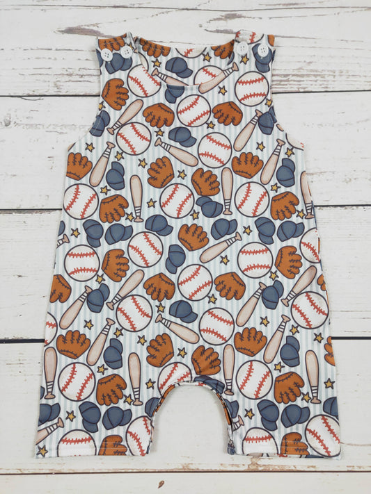 Baby Boy Baseball Romper