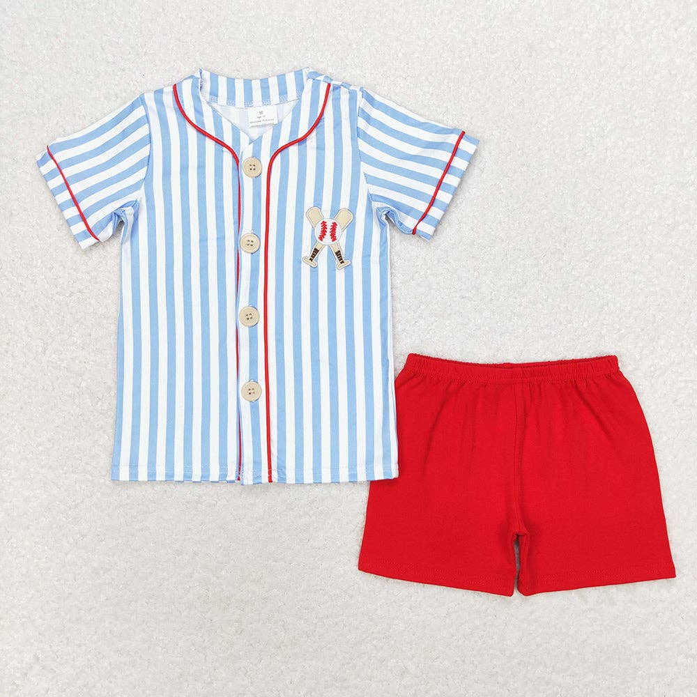 Baseball Stripe Two-Piece Set